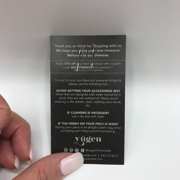 Yugen Handmade Celestial Hubble Moon Phase Necklace Dangle Earrings Hair Clip - Picture 5 of 5